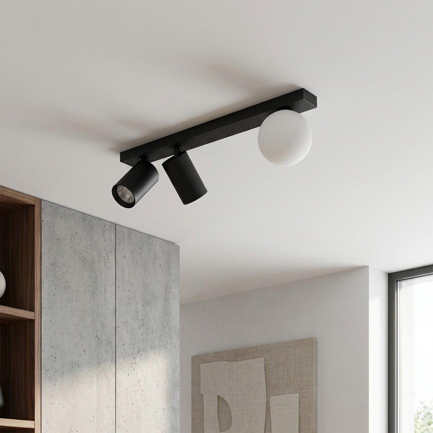 Brilagi - Spotlight fixture SELE BALL 2xGU10/30W/230V + 1xG9/10W black