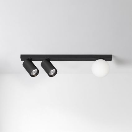 Brilagi - Spotlight fixture SELE BALL 2xGU10/30W/230V + 1xG9/10W black