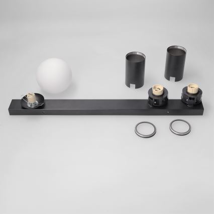 Brilagi - Spotlight fixture SELE BALL 2xGU10/30W/230V + 1xG9/10W black