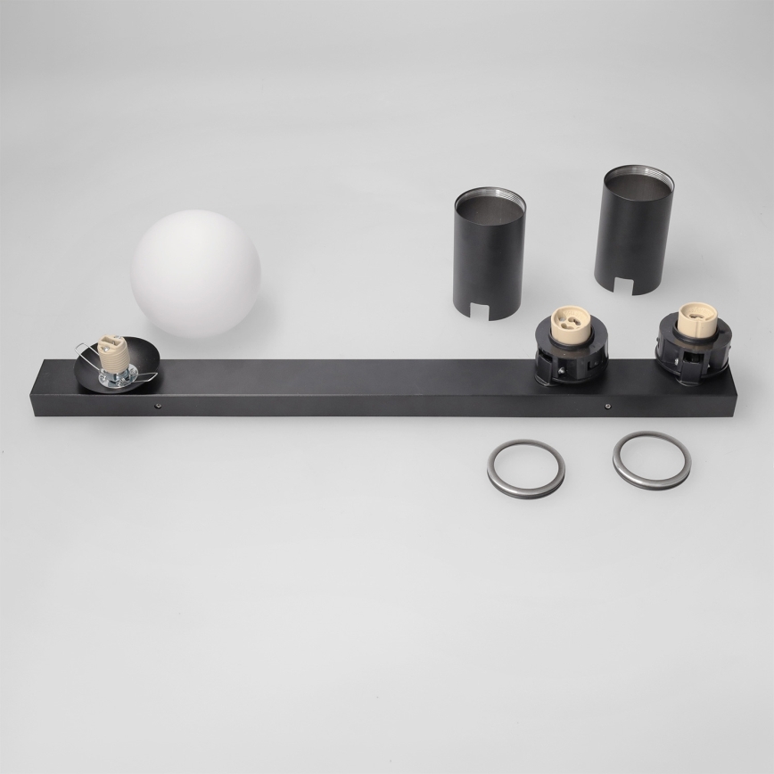 Brilagi - Spotlight fixture SELE BALL 2xGU10/30W/230V + 1xG9/10W black