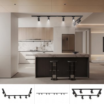 BRILAGI - Spotlight for HUSKY track system 8xGU10/10W/230V 300 cm black
