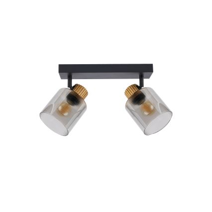 Brilagi - Spotlight HYGGE 2xE14/15W/230V black/smoked
