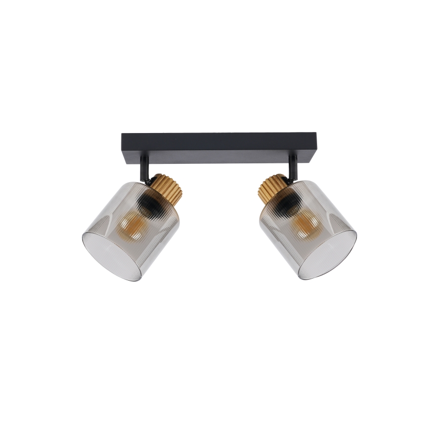 Brilagi - Spotlight HYGGE 2xE14/15W/230V black/smoked