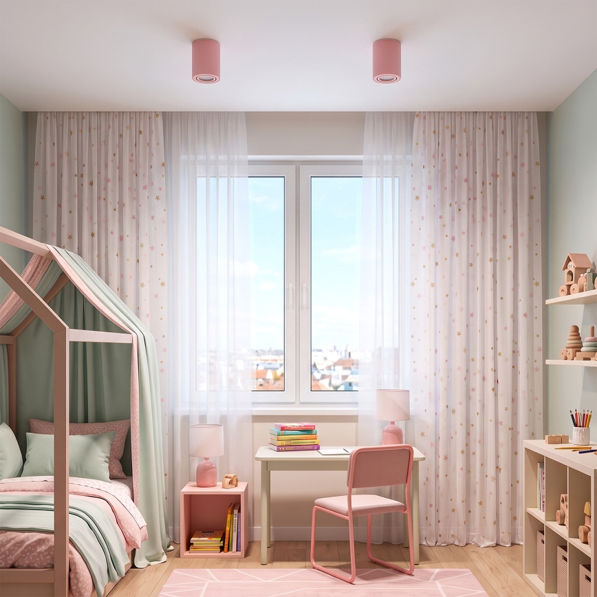 BRILAGI - Spotlight MIA 1xGU10/30W/230V 100x80 mm pink