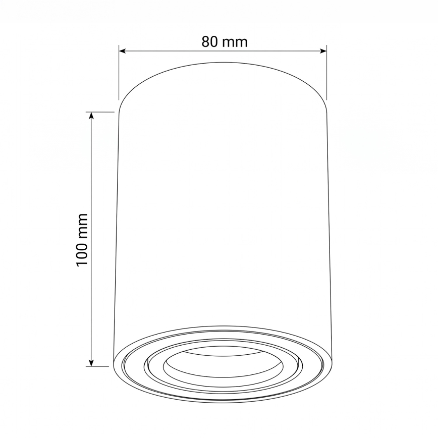 BRILAGI - Spotlight MIA 1xGU10/30W/230V 100x80 mm pink