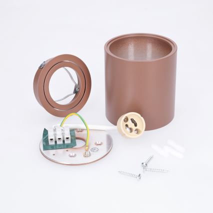 BRILAGI - Spotlight MIA 1xGU10/30W/230V 84x80 mm brown