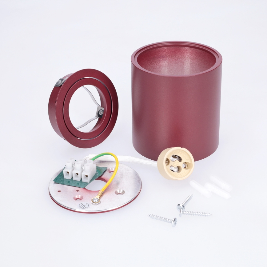 BRILAGI - Spotlight MIA 1xGU10/30W/230V 84x80 mm burgundy