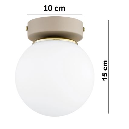 Brilagi - Spotlight MILO ECRU 1xE27/60W/230V beige/gold