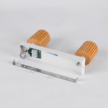 Brilagi - Spotlight MODERN WOOD 2xGU10/8W/230V wood/white