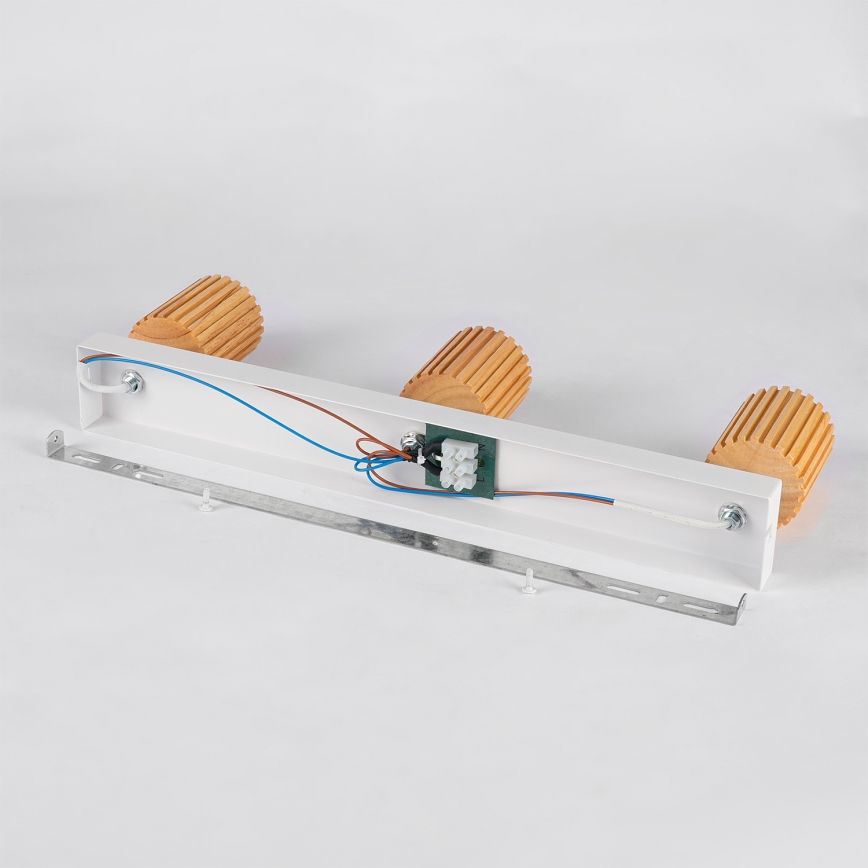 Brilagi - Spotlight MODERN WOOD 3xGU10/8W/230V wood/white