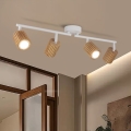 Brilagi - Spotlight MODERN WOOD 4xGU10/8W/230V wood/white