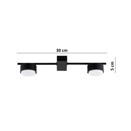 Brilagi - Spotlight MONO 2xGX53/12W/230V Black
