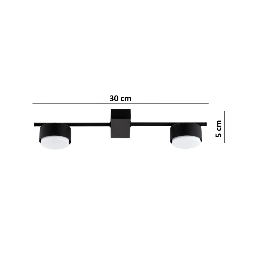 Brilagi - Spotlight MONO 2xGX53/12W/230V Black
