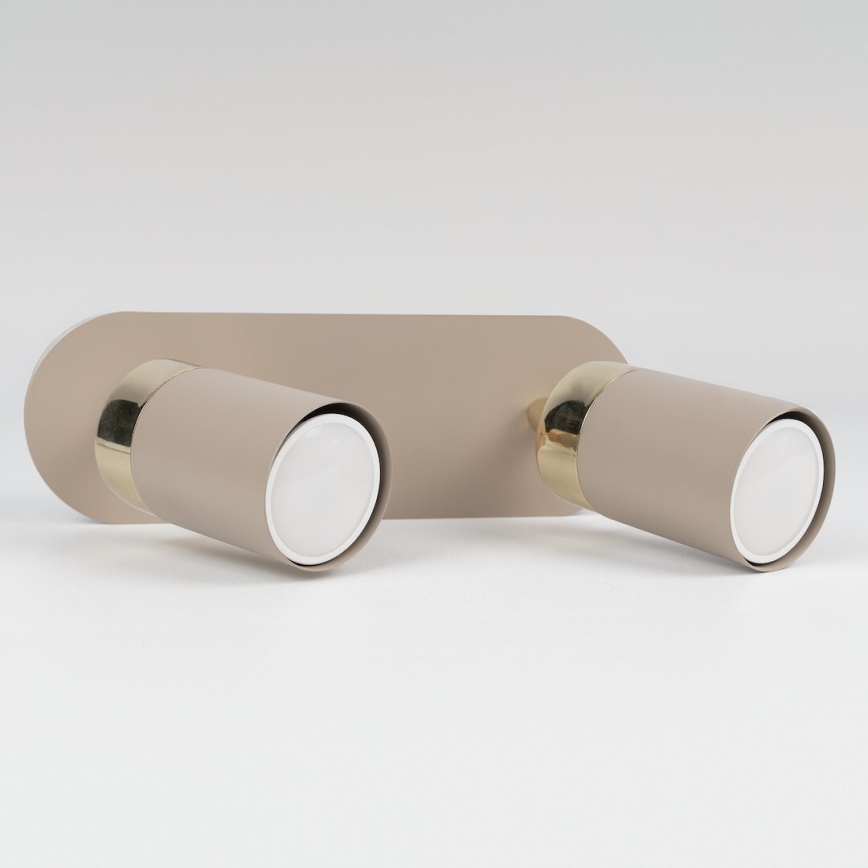 Brilagi - Spotlight POKER 2xGU10/25W/230V beige/gold