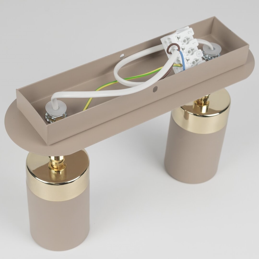 Brilagi - Spotlight POKER 2xGU10/25W/230V beige/gold