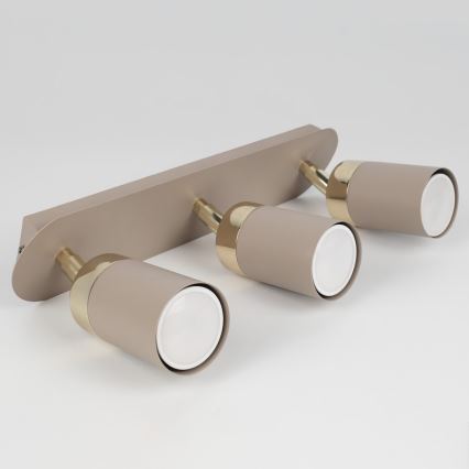 Brilagi - Spotlight POKER 3xGU10/25W/230V beige/gold