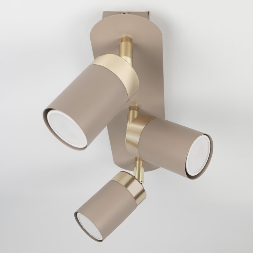 Brilagi - Spotlight POKER 3xGU10/25W/230V beige/gold