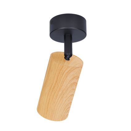 Brilagi - Spotlight SELE 1xGU10/30W/230V black/oak decor