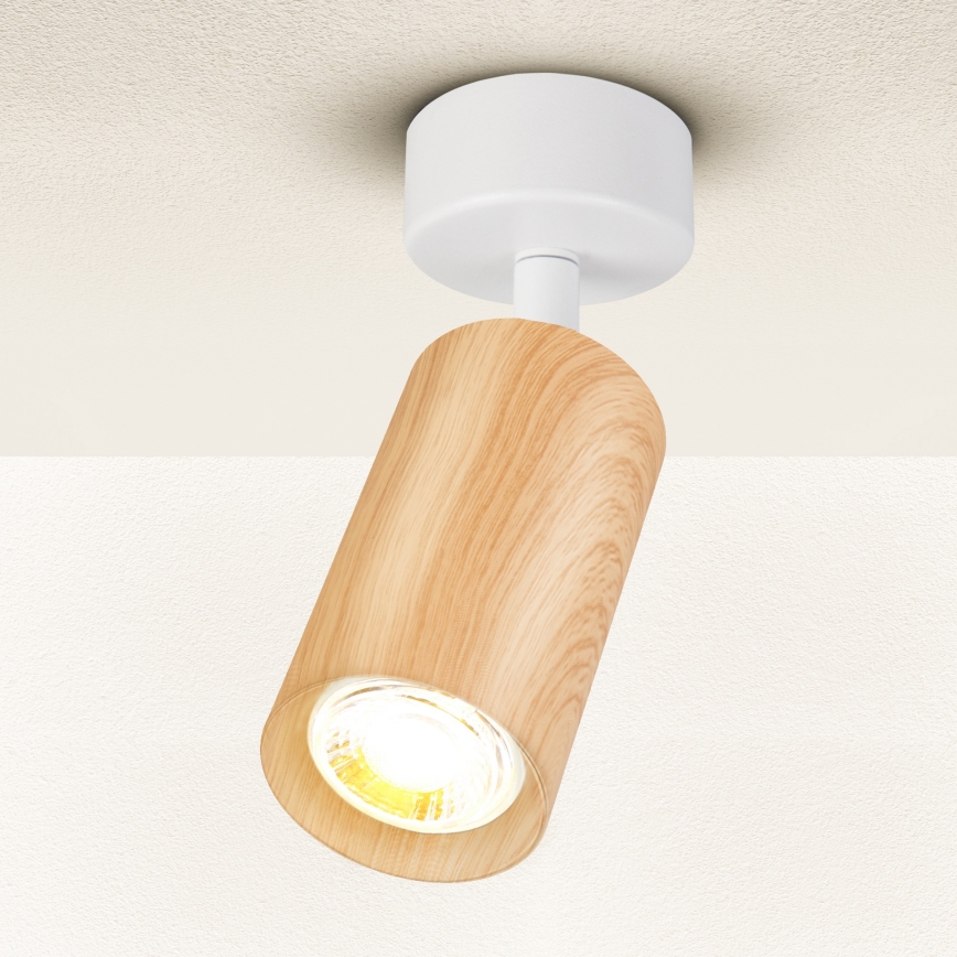 Brilagi - Spotlight SELE 1xGU10/30W/230V white/oak decor