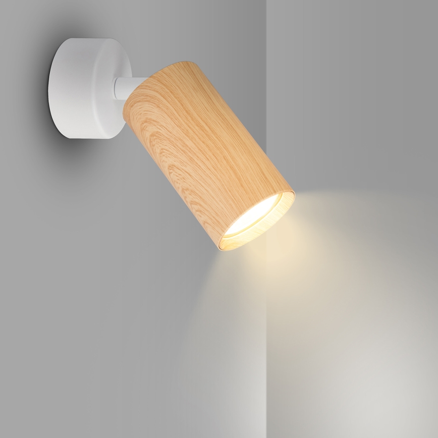 Brilagi - Spotlight SELE 1xGU10/30W/230V white/oak decor