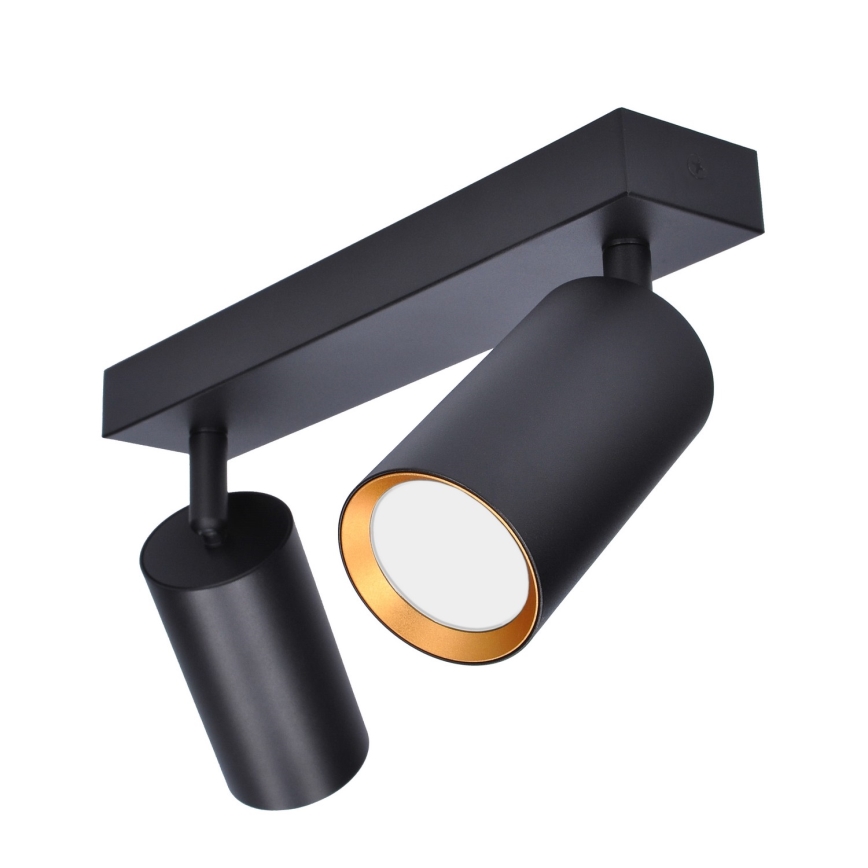 Brilagi - Spotlight SELE 2xGU10/30W/230V black/gold