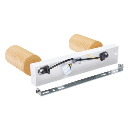 Brilagi - Spotlight SELE 2xGU10/30W/230V white/oak decor