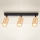 Brilagi - Spotlight SELE 3xGU10/30W/230V black/oak decor