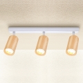 Brilagi - Spotlight SELE 3xGU10/30W/230V white/oak decor