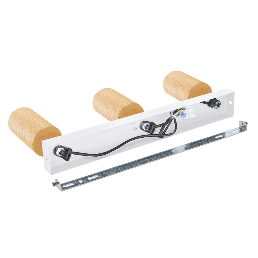 Brilagi - Spotlight SELE 3xGU10/30W/230V white/oak decor
