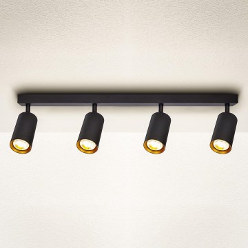Brilagi - Spotlight SELE 4xGU10/30W/230V black/gold