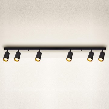 Brilagi - Spotlight SELE 6xGU10/30W/230V black/gold