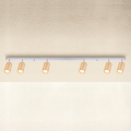 Brilagi - Spotlight SELE 6xGU10/30W/230V white/oak decor