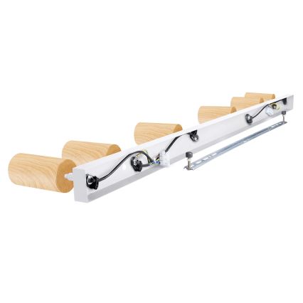 Brilagi - Spotlight SELE 6xGU10/30W/230V white/oak decor