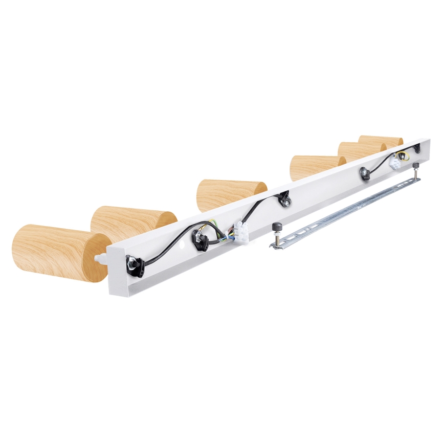 Brilagi - Spotlight SELE 6xGU10/30W/230V white/oak decor