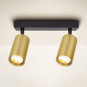 Brilagi - Spotlight SELE GOLDEN 2xGU10/30W/230V black/gold