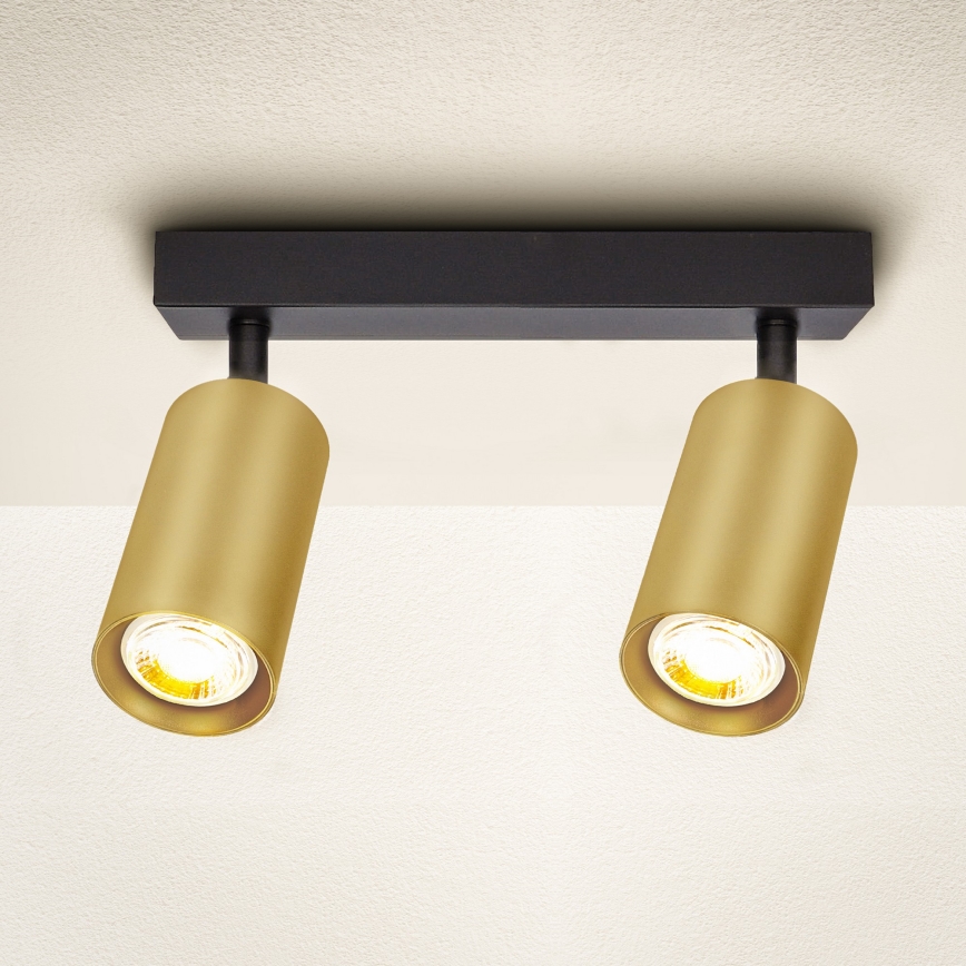 Brilagi - Spotlight SELE GOLDEN 2xGU10/30W/230V black/gold