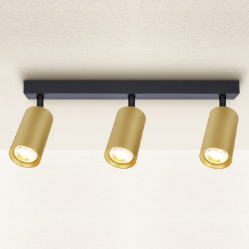 Brilagi - Spotlight SELE GOLDEN 3xGU10/30W/230V black/gold