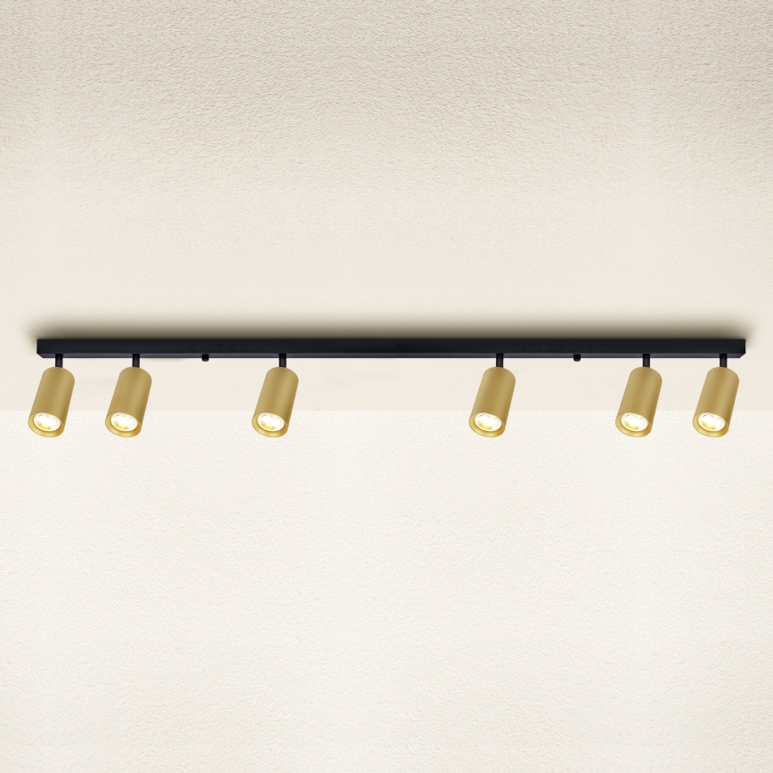 Brilagi - Spotlight SELE GOLDEN 6xGU10/30W/230V black/gold