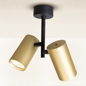 Brilagi - Spotlight SELE VERTICAL 2xGU10/30W/230V black/gold