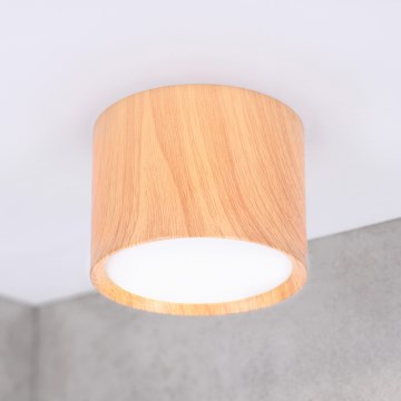 BRILAGI - Spotlight SMOOTH 1xGX53/15W/230V 60x82 mm oak finish