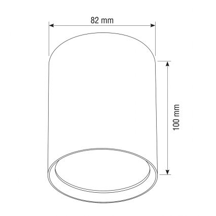 BRILAGI - Spotlight SMOOTH LONG 1xGX53/15W/230V 100x82 mm white