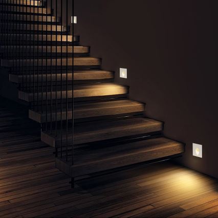 Brilagi - STAIRDOT LED/2W/230V Outdoor Recessed Light, White, IP65, Square