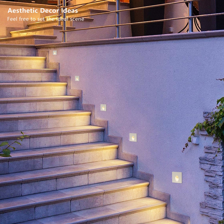Brilagi - STAIRDOT LED/2W/230V Outdoor Recessed Light, White, IP65, Square