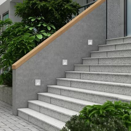 Brilagi - STAIRDOT LED/2W/230V Outdoor Recessed Light, White, IP65, Square
