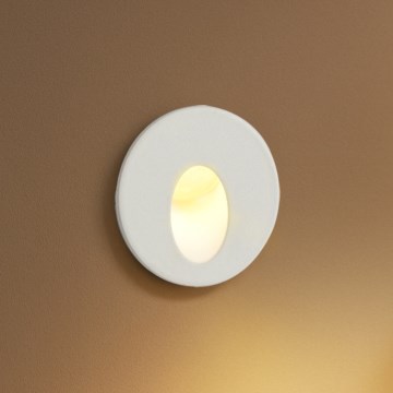 Brilagi - STAIRDOT LED Outdoor Recessed Light 2W/230V, White, IP65, Round