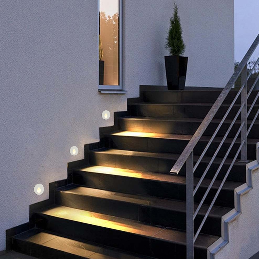 Brilagi - STAIRDOT LED Outdoor Recessed Light 2W/230V, White, IP65, Round