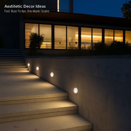 Brilagi - STAIRDOT LED Outdoor Recessed Light 2W/230V, White, IP65, Round