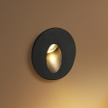 Brilagi - STAIRDOT LED Outdoor Recessed Luminaire LED/2W/230V, Black, IP65, Round