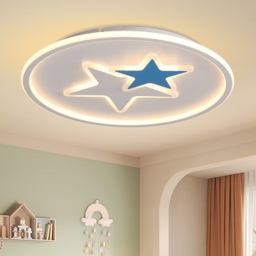 Brilagi - STARS Kids' LED Ceiling Light, 35W/230V, Ø 53 cm