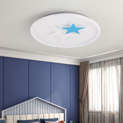 Brilagi - STARS Kids' LED Ceiling Light, 35W/230V, Ø 53 cm